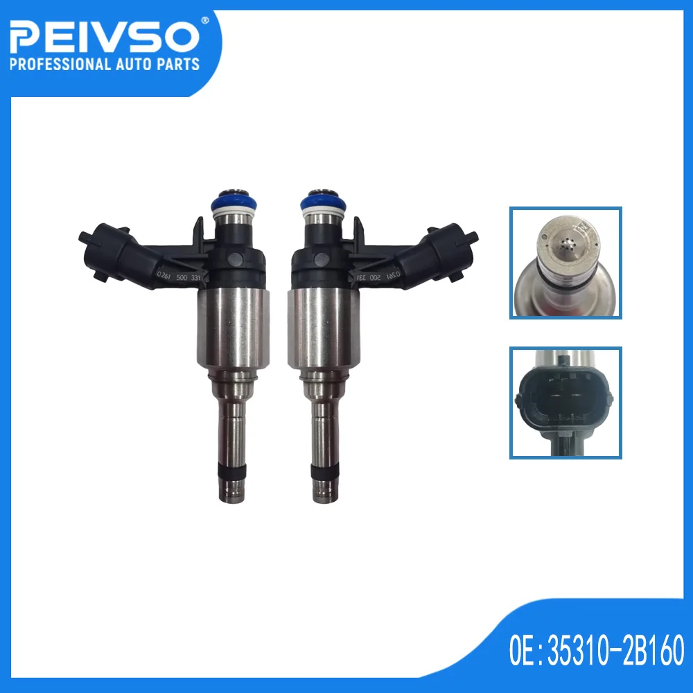 4/20pcs New Fuel Injectors 353102B160 35310-2B160 0261500331 For 2012-2015 Hyunda-i Tucson Veloster Kia 1.6L Turbo