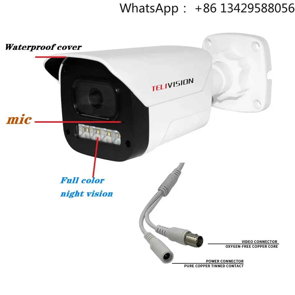 System Good Quality 3MP 5MP Full Color Night Vision Audio Waterproof IP66 4 500GB DVR Home CCTV Kit