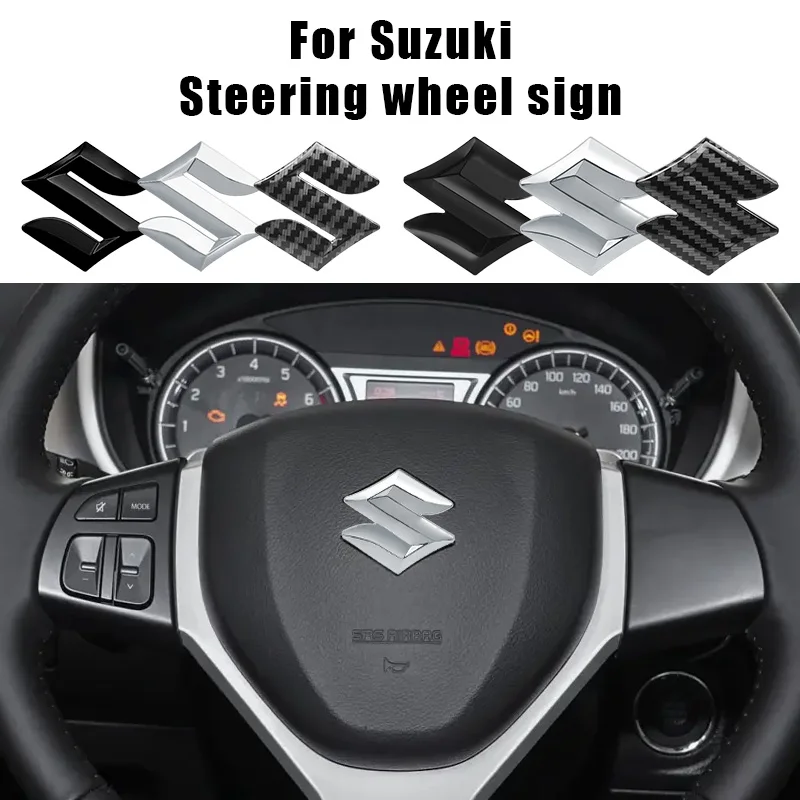 For Suzuki Grand Swift Jimny Vitara Baleno SX4 S Logo Emblem Car Styling Steering Wheel Sticker Badge Interior Decal Accessories view 5