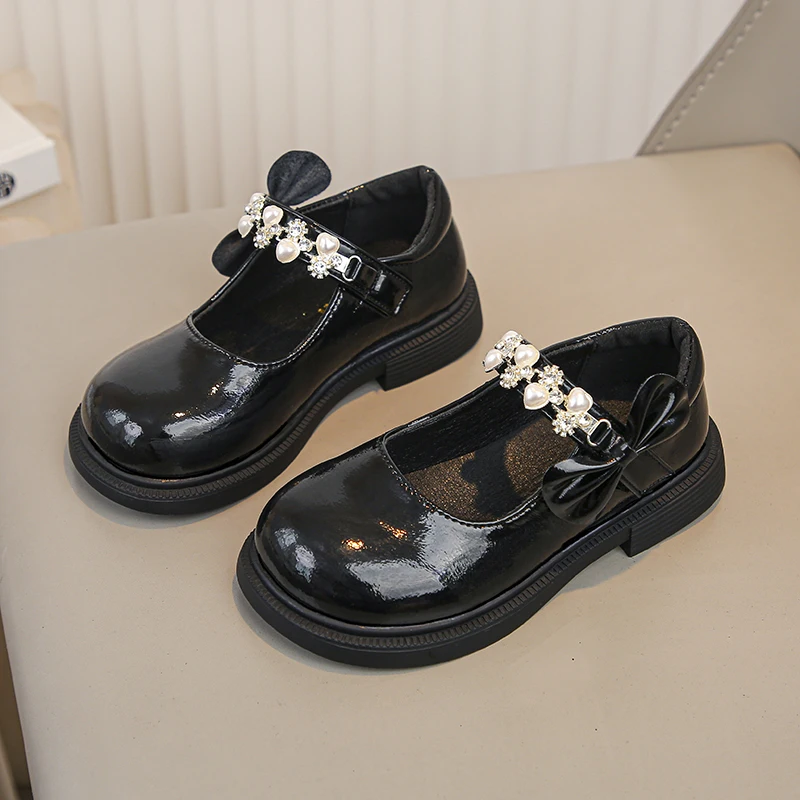 

Новинка 2023 года, детская обувь Мэри Джейн, модная весенне-осенняя кожаная обувь принцессы для девочек, элегантные детские повседневные модельные туфли в стиле Лолиты