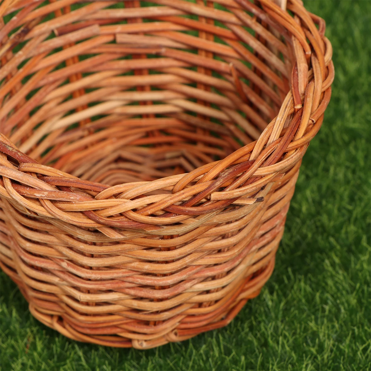 

Woven Baskets Mini Basket Decorative Storage Basket Desktop Props Brown Bamboo DIY Creative Home ganization
