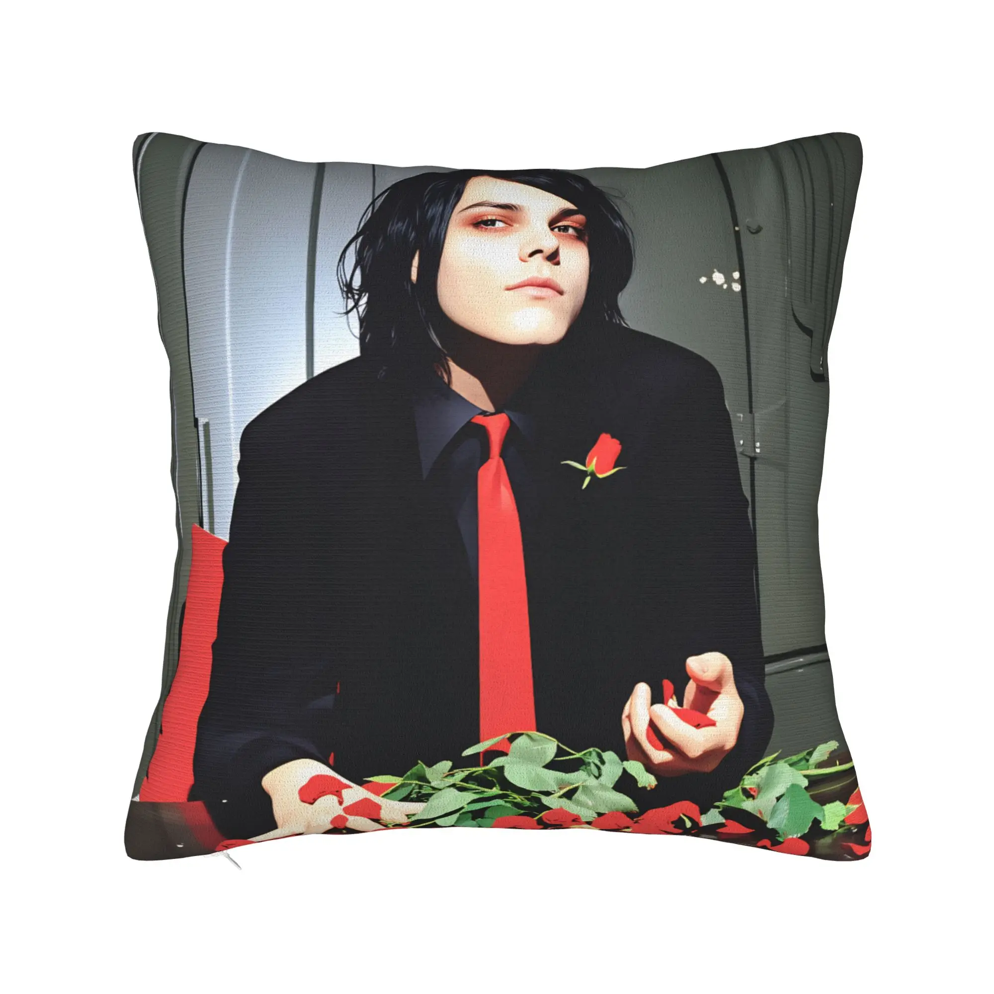 G-Gerard Way MCR  Pillow Cover  Funny Pillow Case For Living Room Bed Chair Custom Cushion Cover Gift