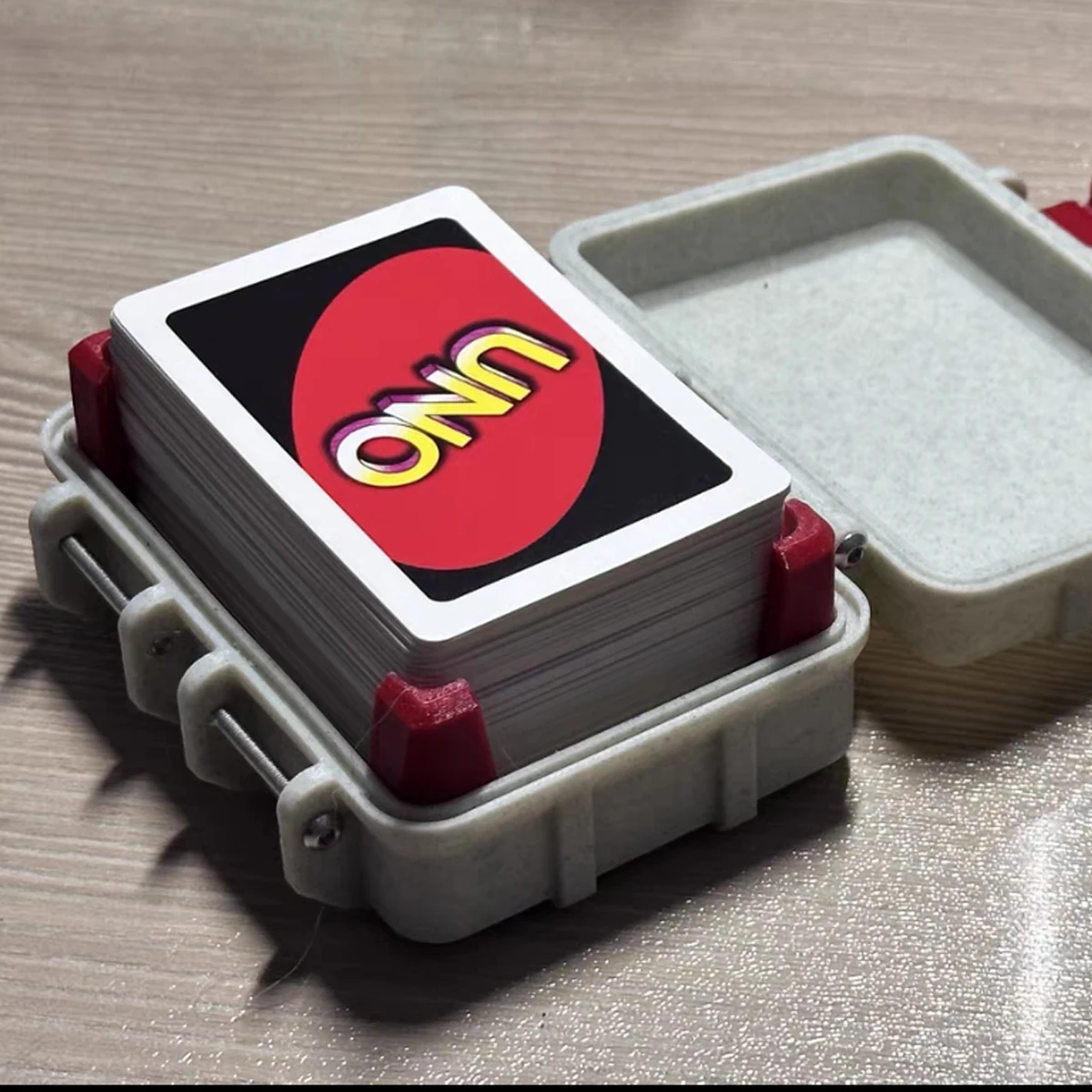 UNO Portable Box Suitable for UNO Card Boys Gift Hard Case Storage Box can accommodate over 200 cards for 3D printing