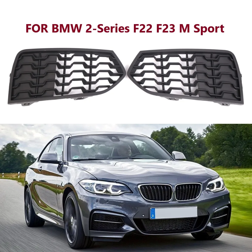 

Front Lower Bumper Grill Honeycomb Mesh Fog Light Grille Cover For BMW 2-Series F22/F23 M Sport 2014-2019 Car Accessories