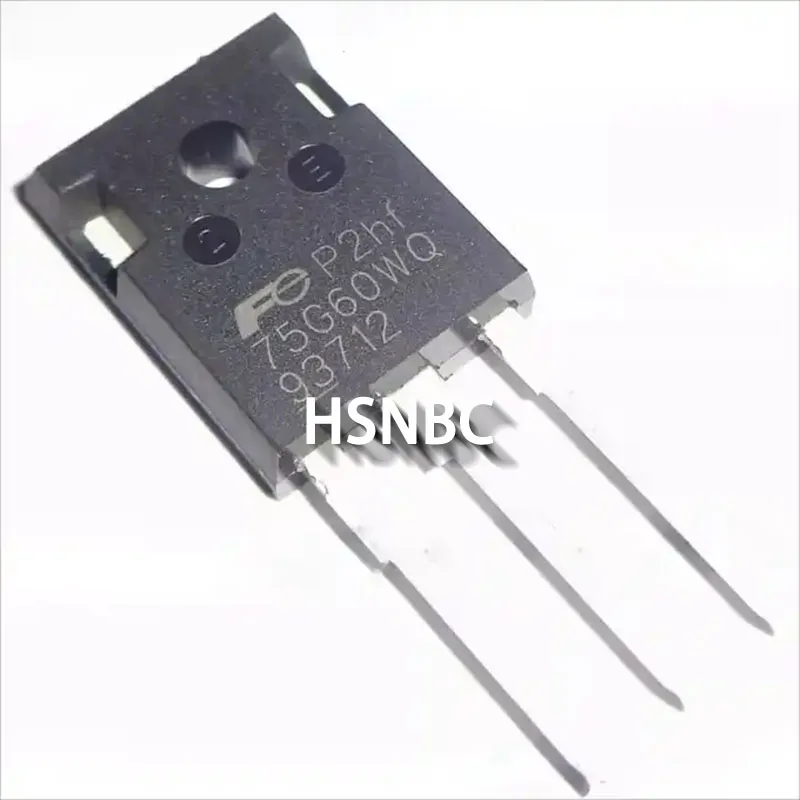 2Pcs/Lot FGW75N60WQ 75G60WQ TO-247 600V 75A IGBT Field-effect Transistor 100% Brand New Original Stock