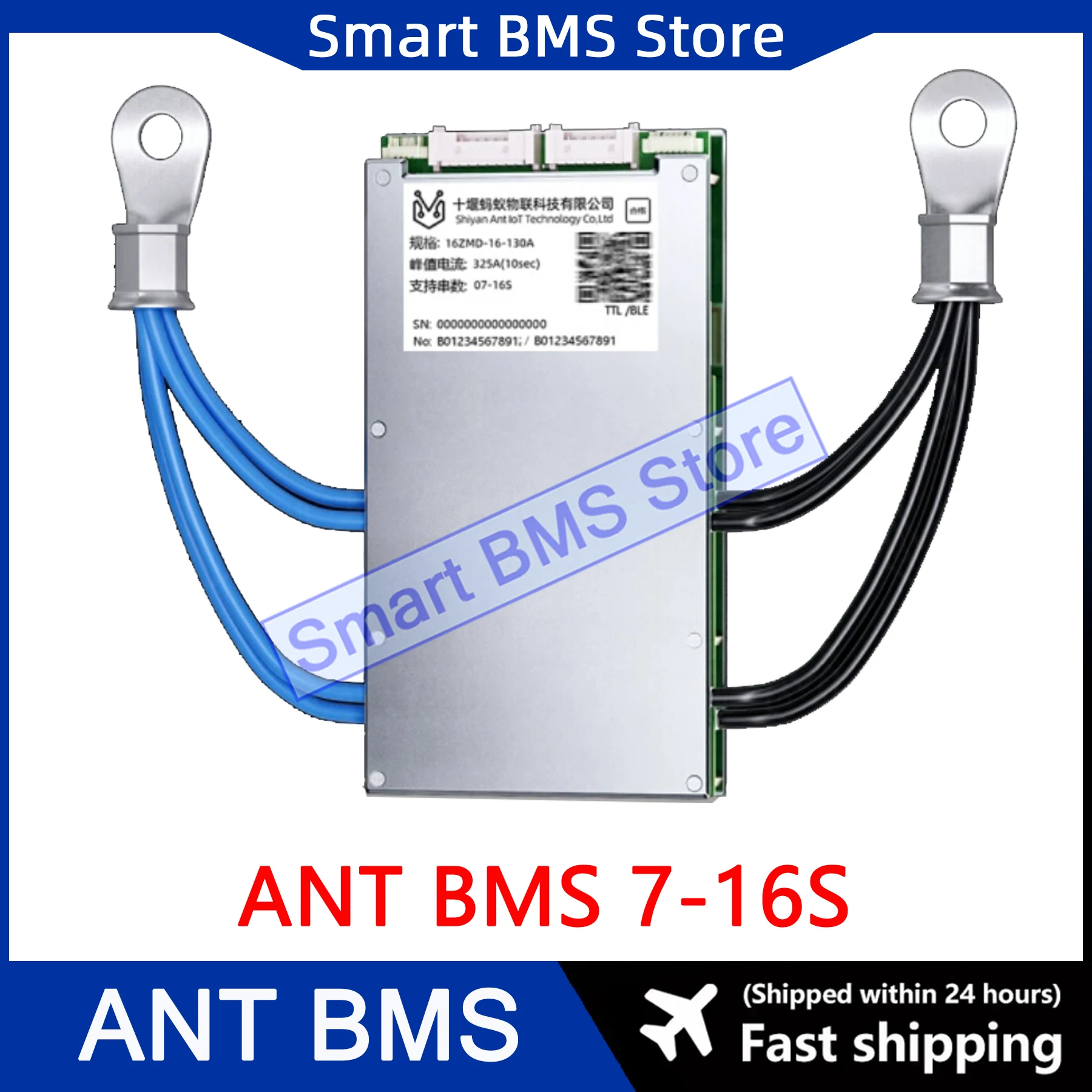 Ant Bms 7s 13s 14s 16s 24v 36v 48v Cont. 80a 130a 230a Peak 200a 325a 575a Smart Bms For Li Ion Lifepo4 Battery Within Bt & App