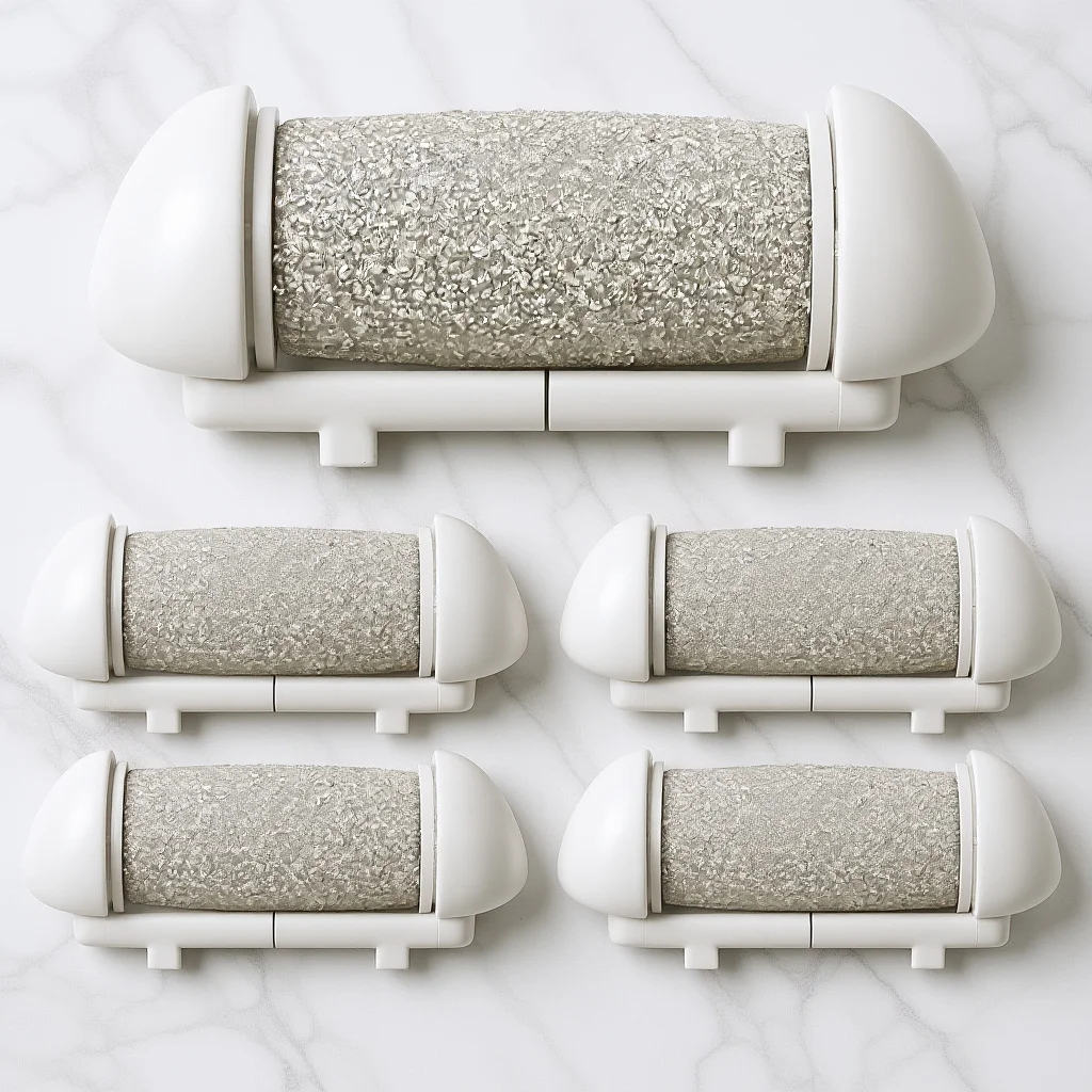 

5pcs Pedicure Roller Heads Replacement Electric Foot File Rollers For Dead Skin Removing Tools Smooth Feet Care Home Salon