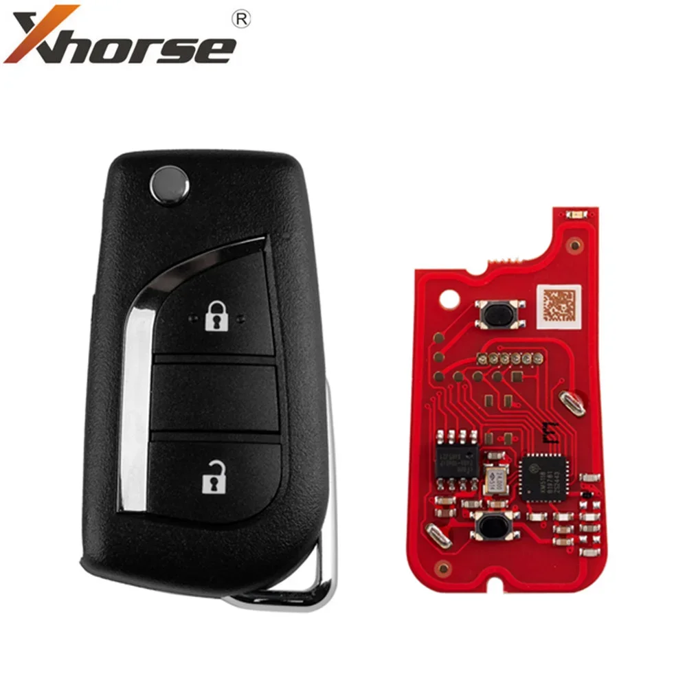 

5 pieces XHORSE XKTO21EN for Toyota 2 Buttons Second Generation Universal Wired Remote Key