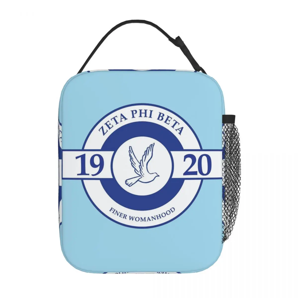 Zeta Phi Beta Girl 1920 Icon Insulated Lunch Bags Food Bag Portable Thermal Cooler Lunch Box For School Office