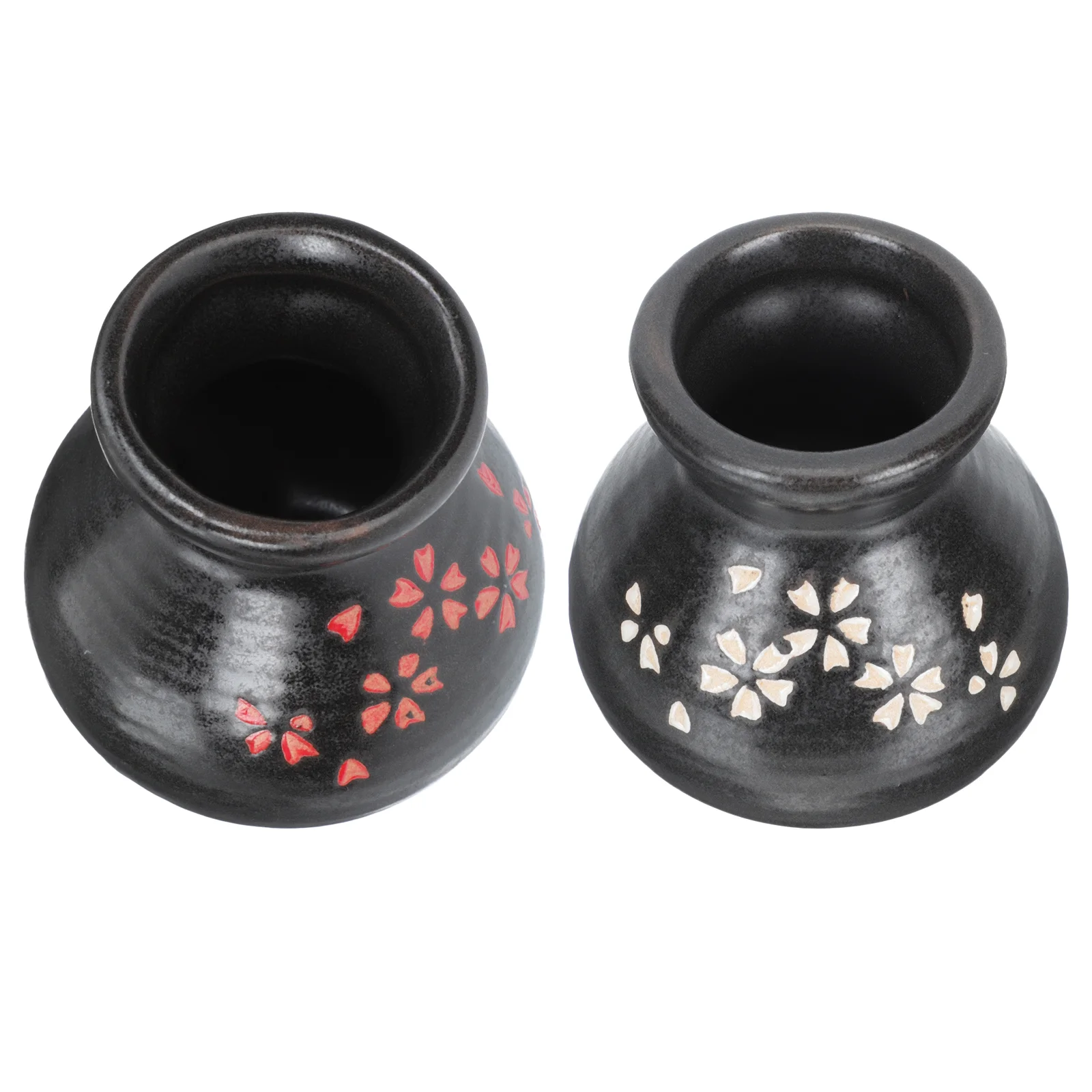 

2 Pcs Japanese Dry Ice Tank Holder Sashimi Cup Hotel Desktop Decor Japanese-style Pot Home Table Container Decoration