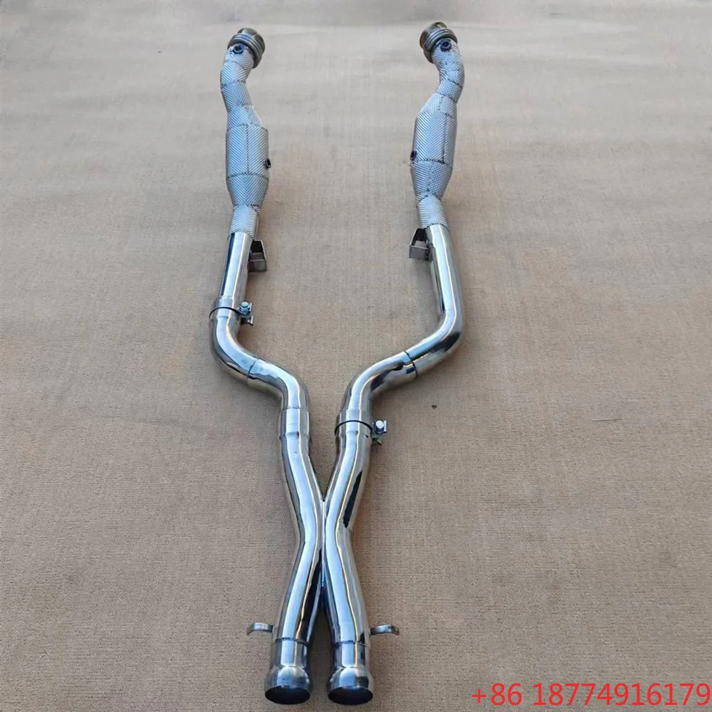 

OEM Downpipe for S65C\S65\S65L W222 V12 6.0 2014- X Pipe High Flow Catted Downpipe