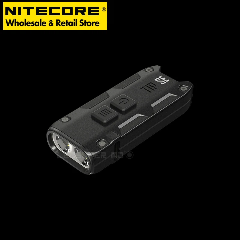 USB-C Charging NITECORE TIP SE 700 Lumens EDC Flashlight Dual-Core Metallic Keychain Light Built-in Li-ion Battery