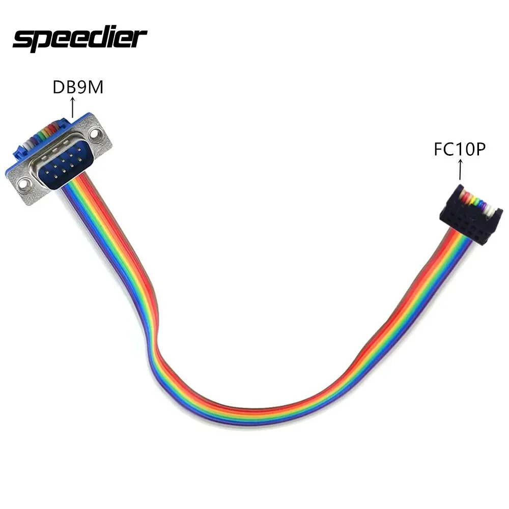 Punctured DB9 Serial Port Com9 Pin RS232 To FC 10P Connection Cable, Motherboard COM Port Adapter Cable, DB9 Female Connector