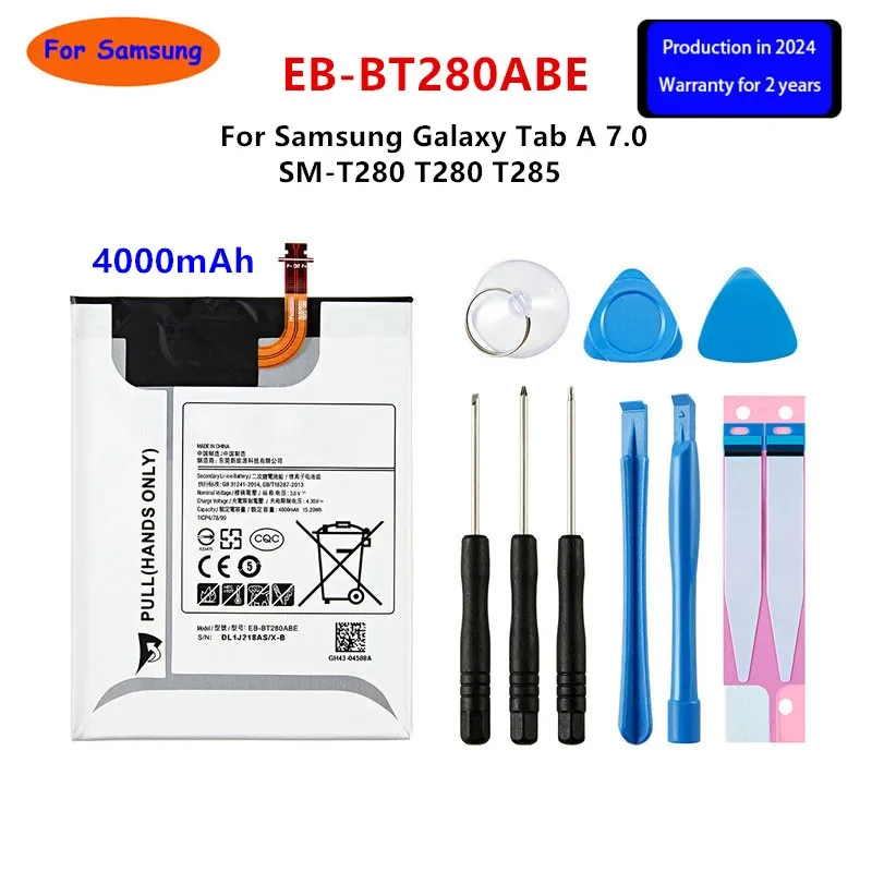 Brand New Tablet EB-BT280ABE 4000mAh Battery For Samsung Galaxy Tab A 7.0 SM-T280 T280 T285 Tablet Battery +Tools