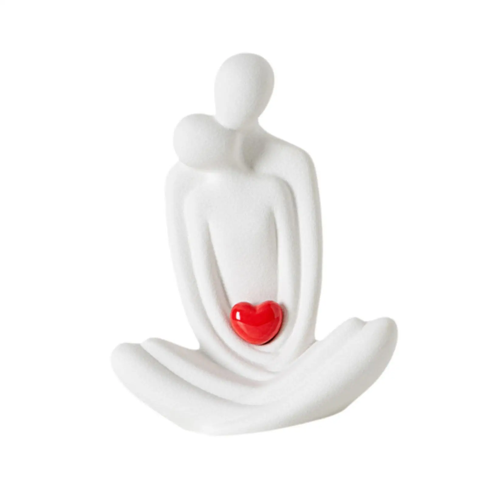 Abstract Embrace Statue Modern Couple Figurine Ceramic Decorative Object for Luxury Home Decor Ornaments