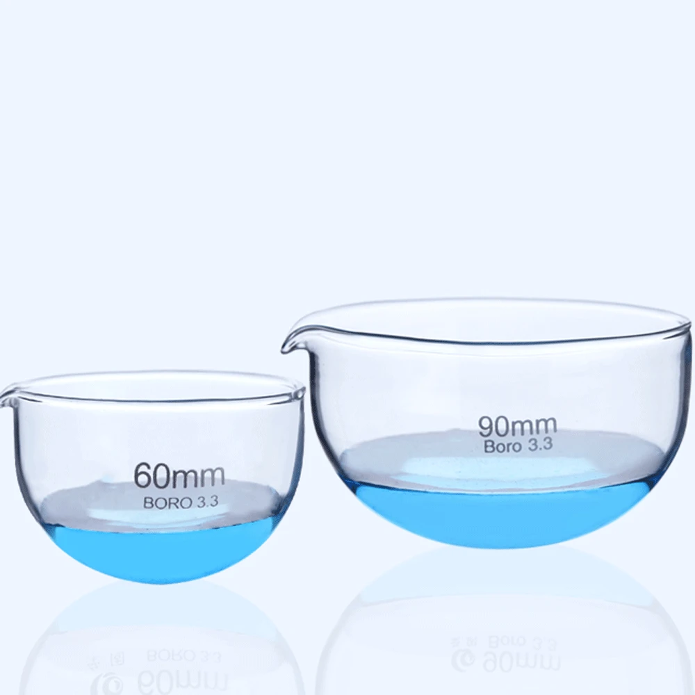 60/90/120/150mm Borosilicate Glass Evaporating Dish Labrotary Glassware Chemical Experiment