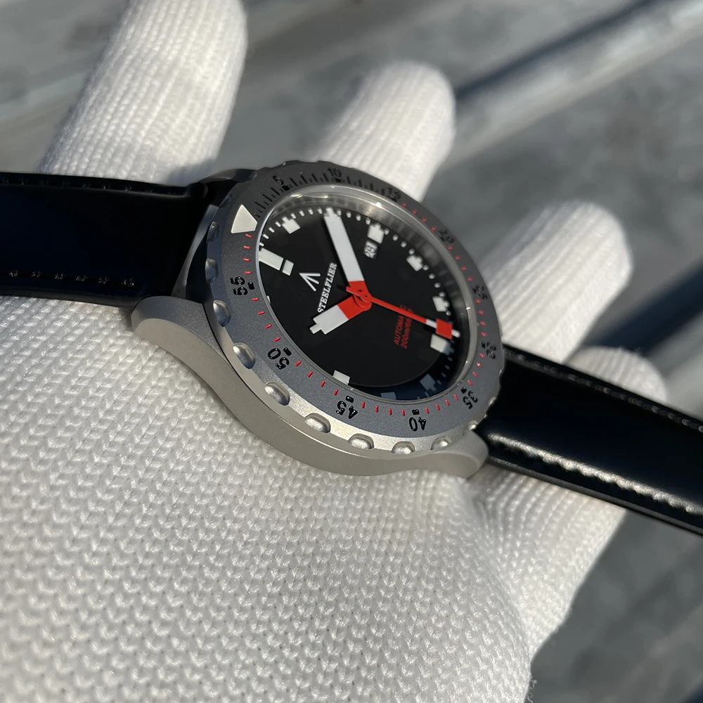 STEELFLIER Offizielle SF752 Mode Mechanische Armbanduhr NH35 Uhrwerk Super BGW9 Leuchtende 20Bar Wasserdichte Luxus Taucheruhren – Detail 38