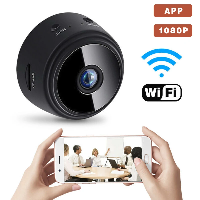 mini camera wifi sem fio 1080p gravador de video protecao de seguranca monitoramento domestico inteligente bebes animais novo a9 01