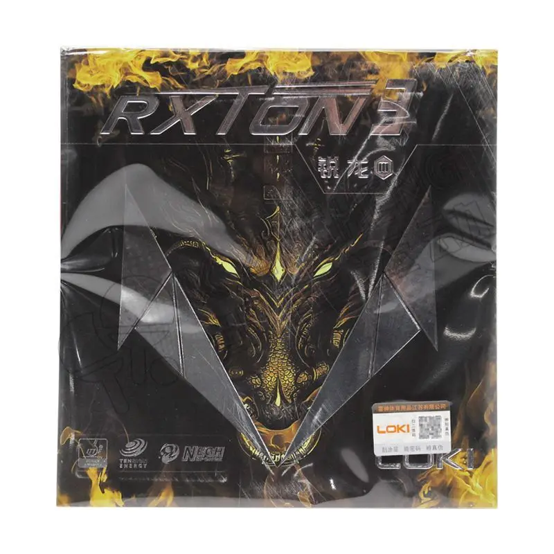 تمت الموافقة من سلسلة LOKI RXTON ITTF من المطاط الأحمر لتنس الطاولة في إسفنجة مطاطية صلبة لزجة بينغ بونغ للهجوم السريع/الحلقة/التحكم #4