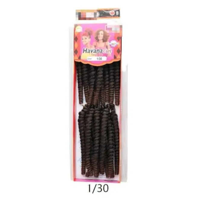 8 Zoll synthetische Havanna Curl Braids, perfekt für Passion Twists und Häkelfrisuren, afrikanische Kollektion, Flechthaare.