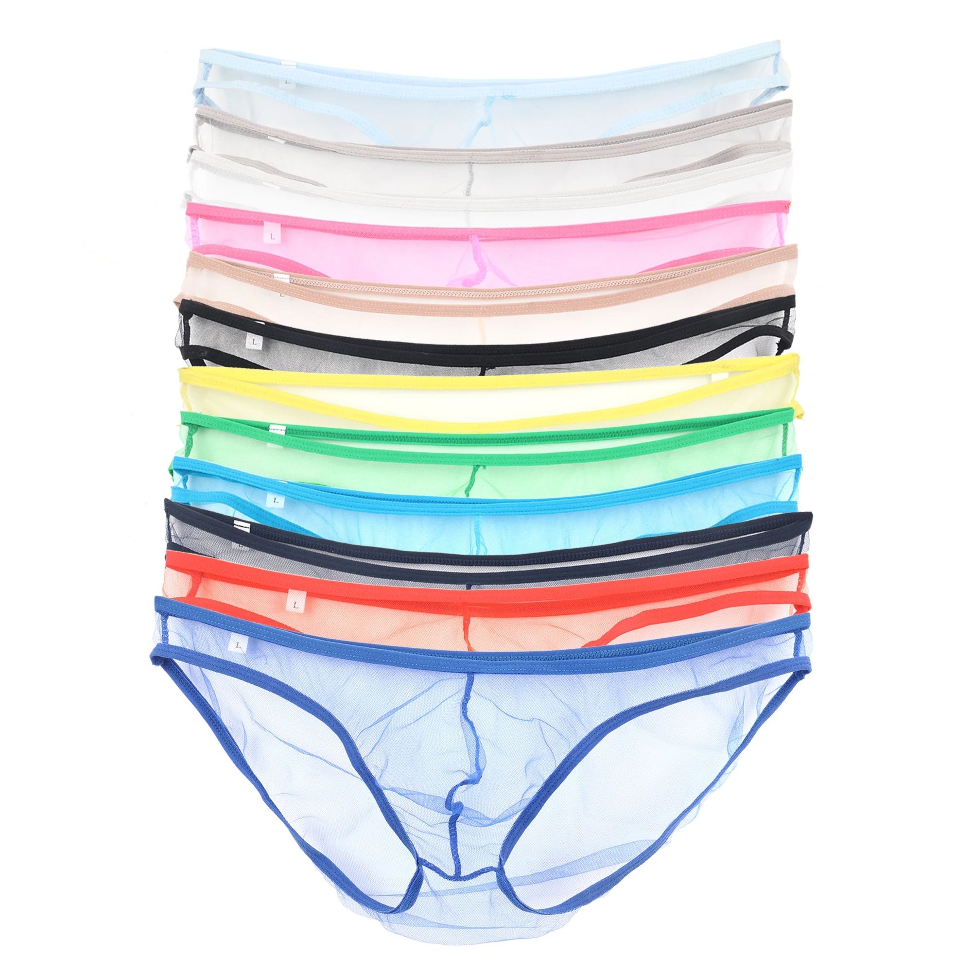 

Minimally Sexy Men's Briefs Mesh Perspective Bikini Transparent Underwear Men's Gay Underpants Ropa Interior Hombre Male Panties
