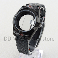 36/39mm Black PVD NH35 Case and Bracelet for Datejust Mod NH35 NH36 movement 28.5mm Dial Jubilee/Oyster Strap Stainless steel
