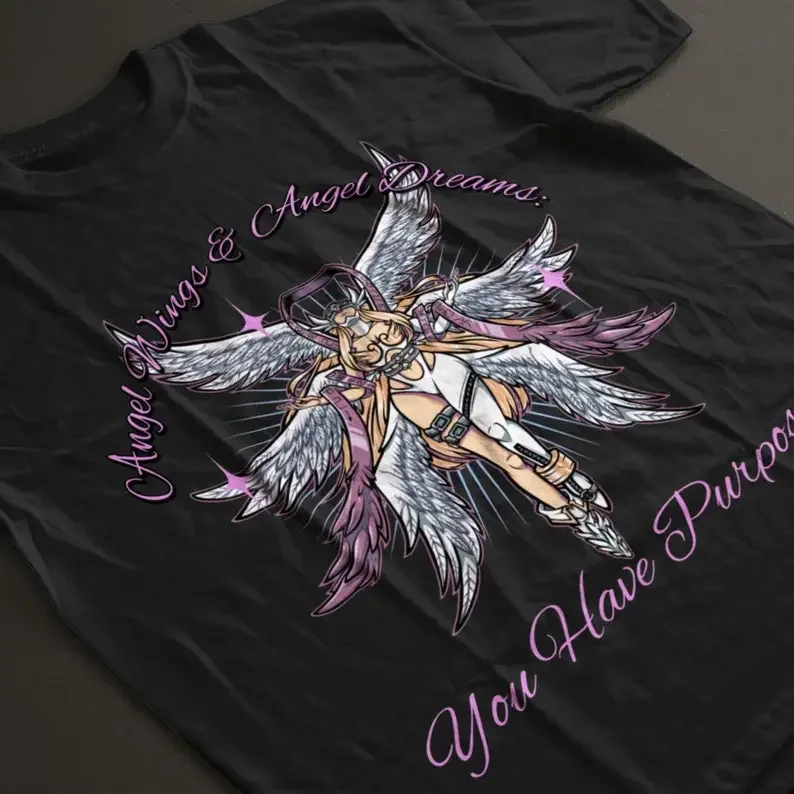 Camiseta Angewomon Embrace, camisa de Pose angelical inspirada en Digimon T-Shirt