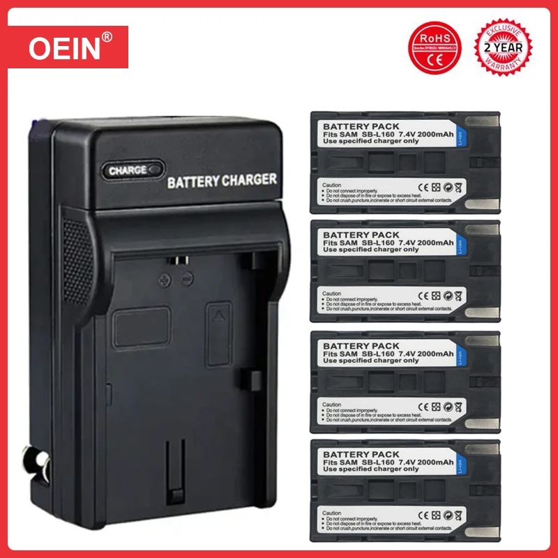 2000mAh SB-L160 SB-L110A SB-L320 SB-L480 Battery for SAMSUNG SC-L520 SC-L530 SC-L550, for Mileseey Laser Level FL-260 FL-150