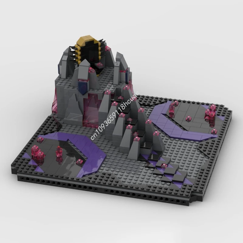 

506 шт. MOC Crystal King's Throne Ninjia строительные блоки рождественские игрушки детская кирпич DIY модель подарок на день рождения
