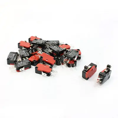 20 Pcs V-155-1C25 Micro Limit Switch Short Roller Lever Arm SPDT Snap Action LOT