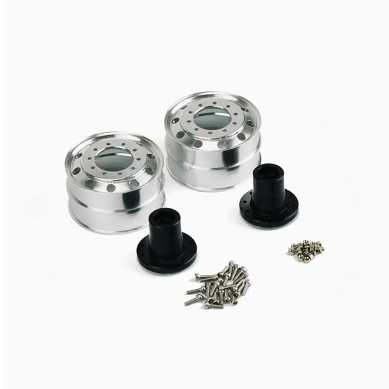 LESU 1/16 Truck Wheel Hubs 50001 Aluminum Alloy German Bruder Accessories For Unpowered Front Axle DIY Accessories