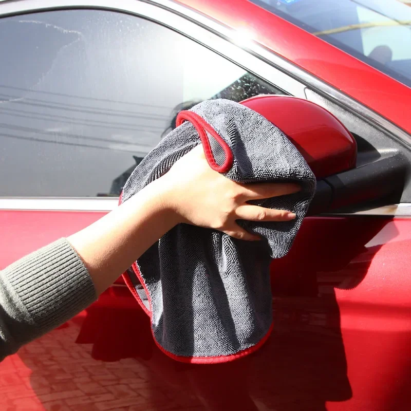 500GSM Car Towel Extra Large Microfiber Drying Towel - Ultra Absorbent Thickened Technology with Twist Ring Design