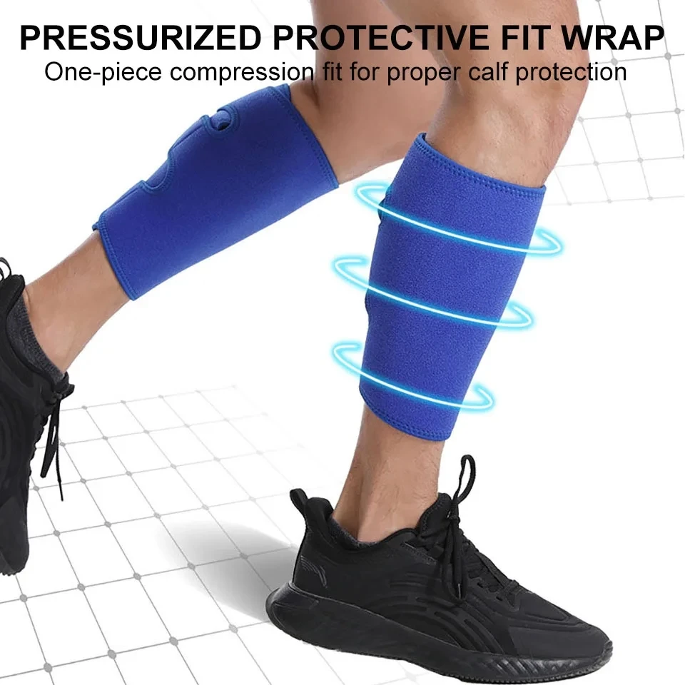 LOOGDEEL 1Pcs Adjustable Sport Shin Guard Leg Warmers Sleeve Calf Guards Protection Cycling Football Basketball Weightlifting