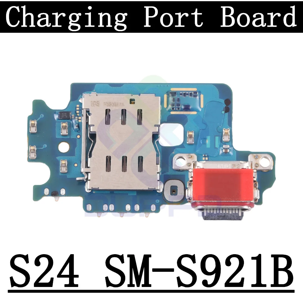 Top Ear Loud Speaker SIM Card Tray USB Charging Port Board For Samsung S24 S921B/N/U/E Power Volume LCD Motherboard Flex Cable