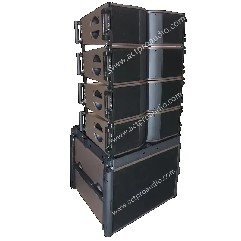 Pro Line Array Speaker Dual 8 Inch Professional Audio Video Line Array Powerful  DJ Sound