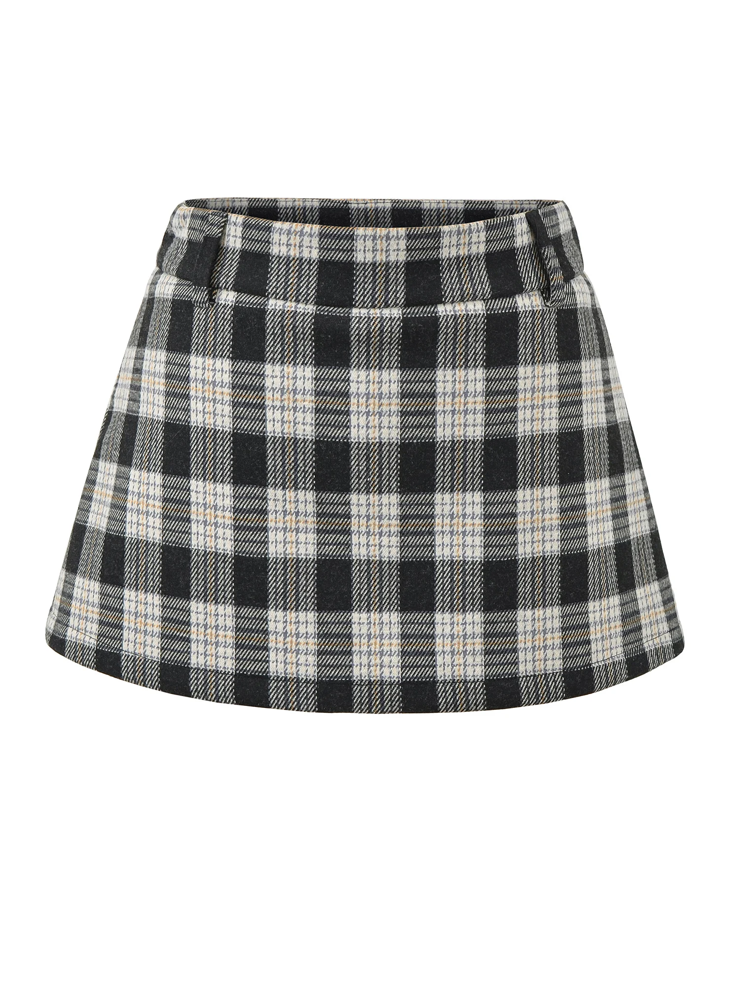 

Американская ретро клетчатая юбка с низкой талией, женская осенне-зимняя утягивающая юбка, антилегкая прогулочная юбка трапециевидной формы