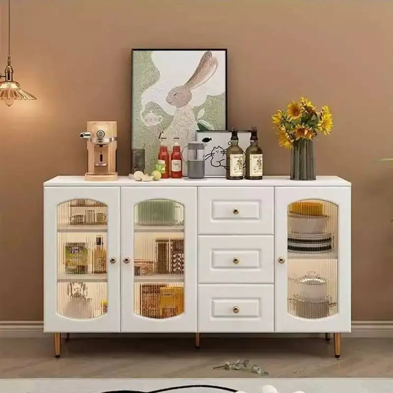 Rustic Kitchen Cabinets Organizer Shelf White Simple Strong Storage Cabinets Living Room Design Meuble Rangement Furniture Home