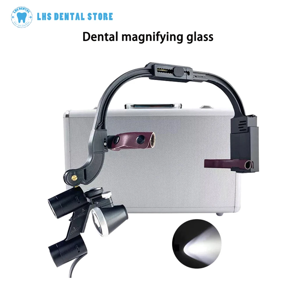3.5X Dental Magnifying Glass LED Light 5W Light Source Dental Oral Convenient Surgical Headlight Laboratory Equipment