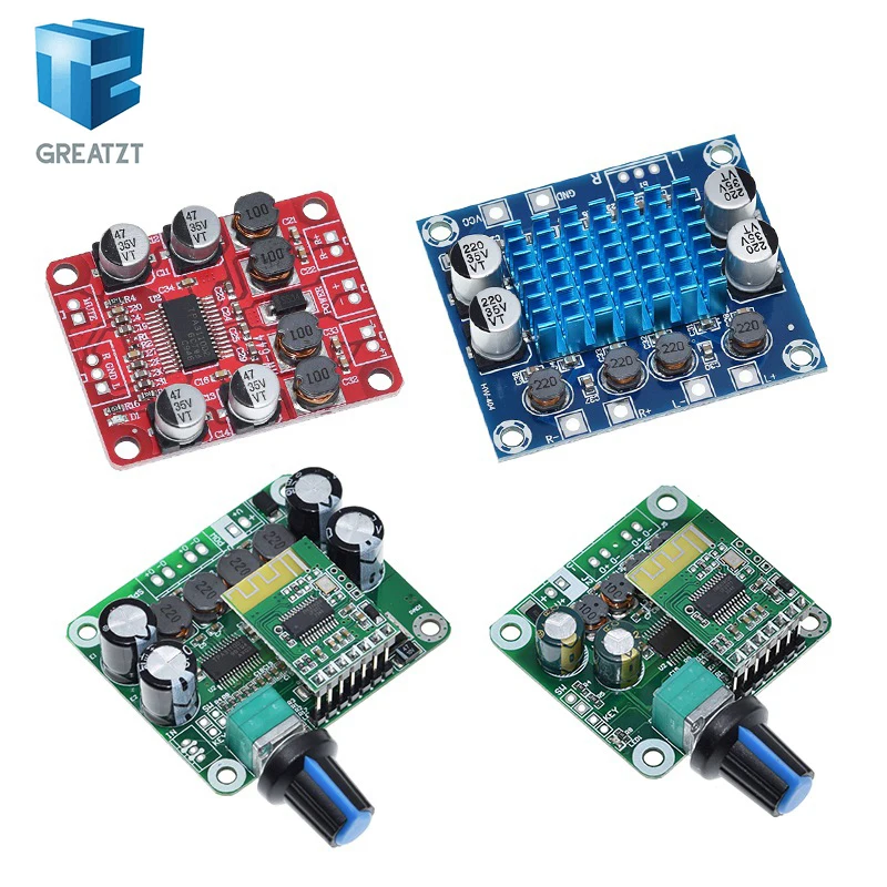 Bluetooth 4.2 TPA3110 15W / 30W X 2 Dual Channel Digital Stereo Audio Power Amplifier Board Module Car For USB Portable Speake