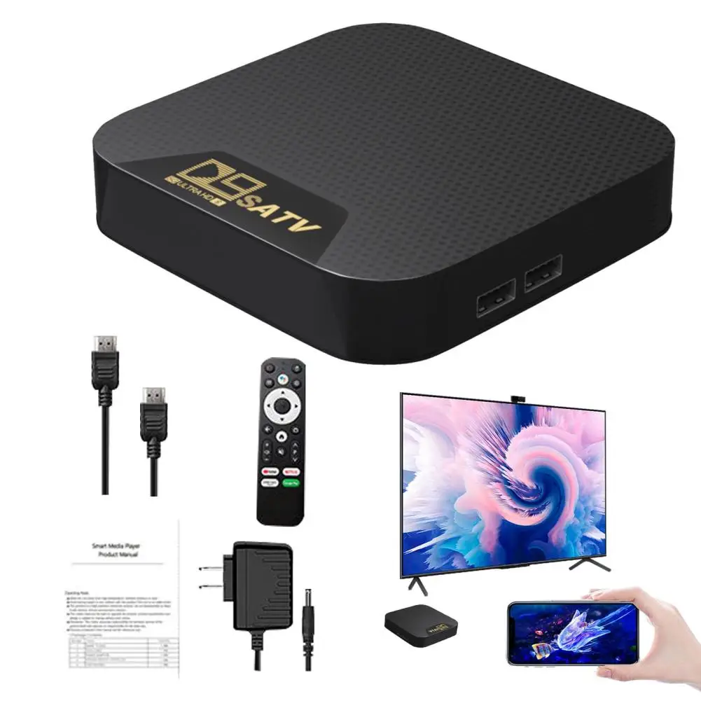 D9S 4K Media Player ARM Cortex-A53 Quad Core CPU Mali-450 750MHz GPU TV Box Surround Sound Home Smart Digital Player Set Top Box