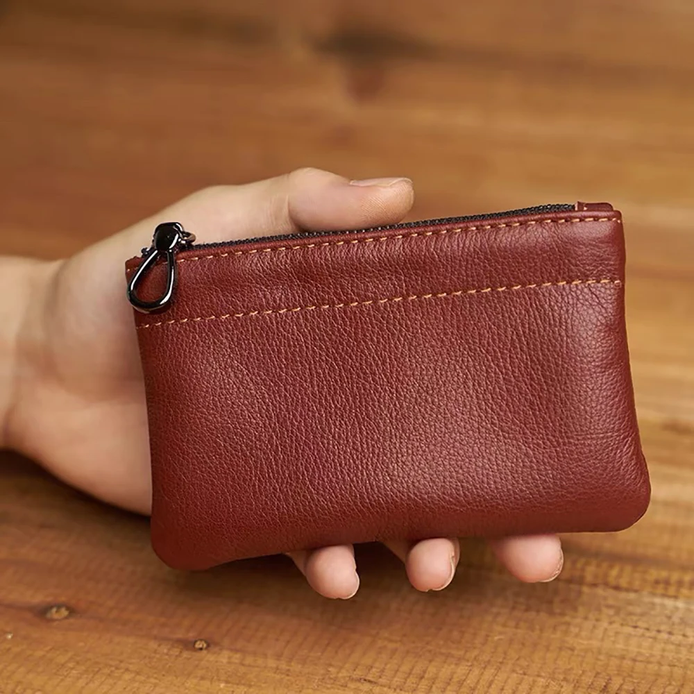 

Кошелек на молнии для монет, портативный мини-держатель для карт, разноцветный кошелек для монет, винтажный стиль для повседневной одежды