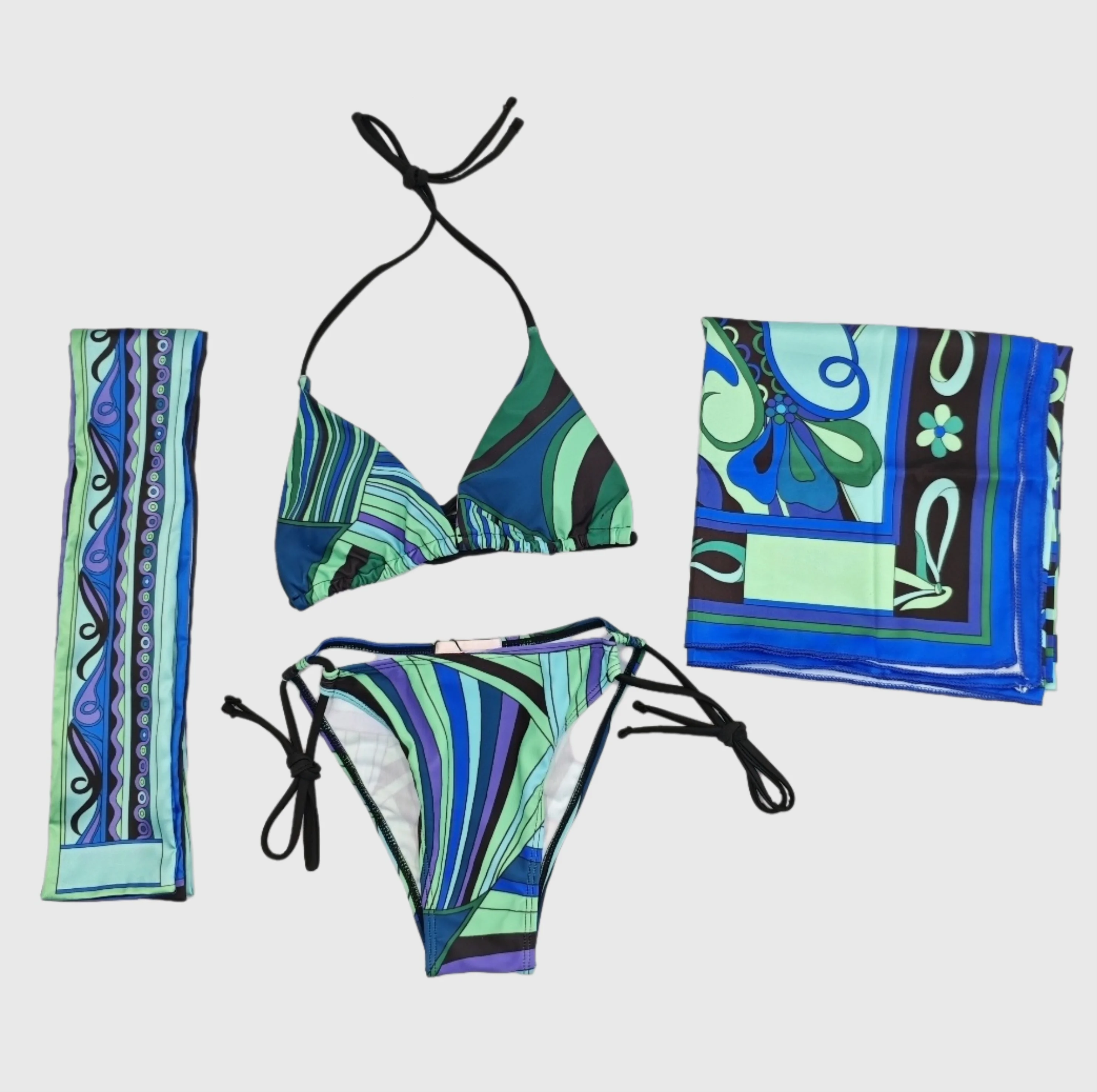 ribbon scarf bikini