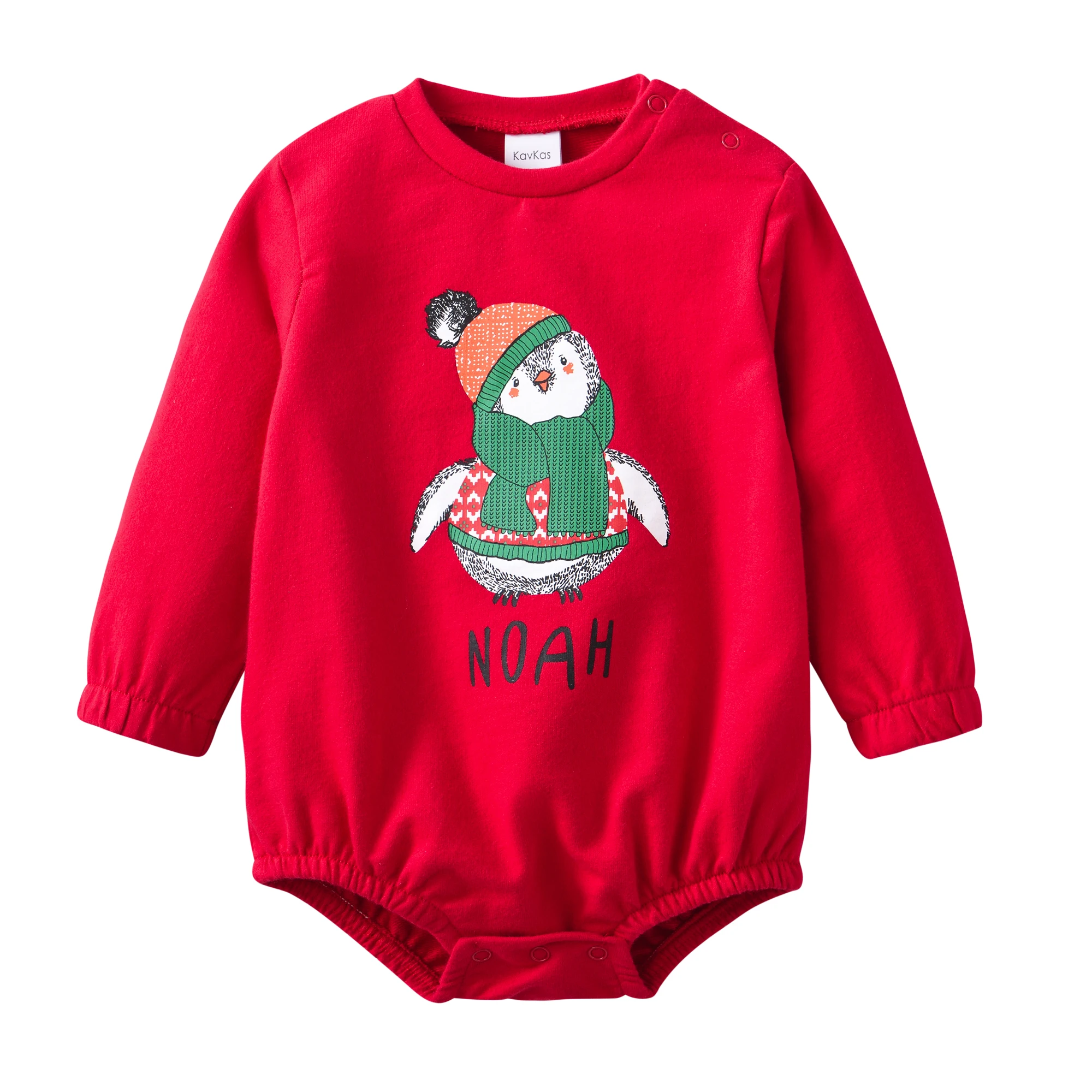 ملابس الطفل الخريف الشتاء للجنسين الدافئة ارتداءها الوليد الكرتون طباعة طويلة الأكمام سميكة مقياس السمك هيكل النسيج بذلة #5