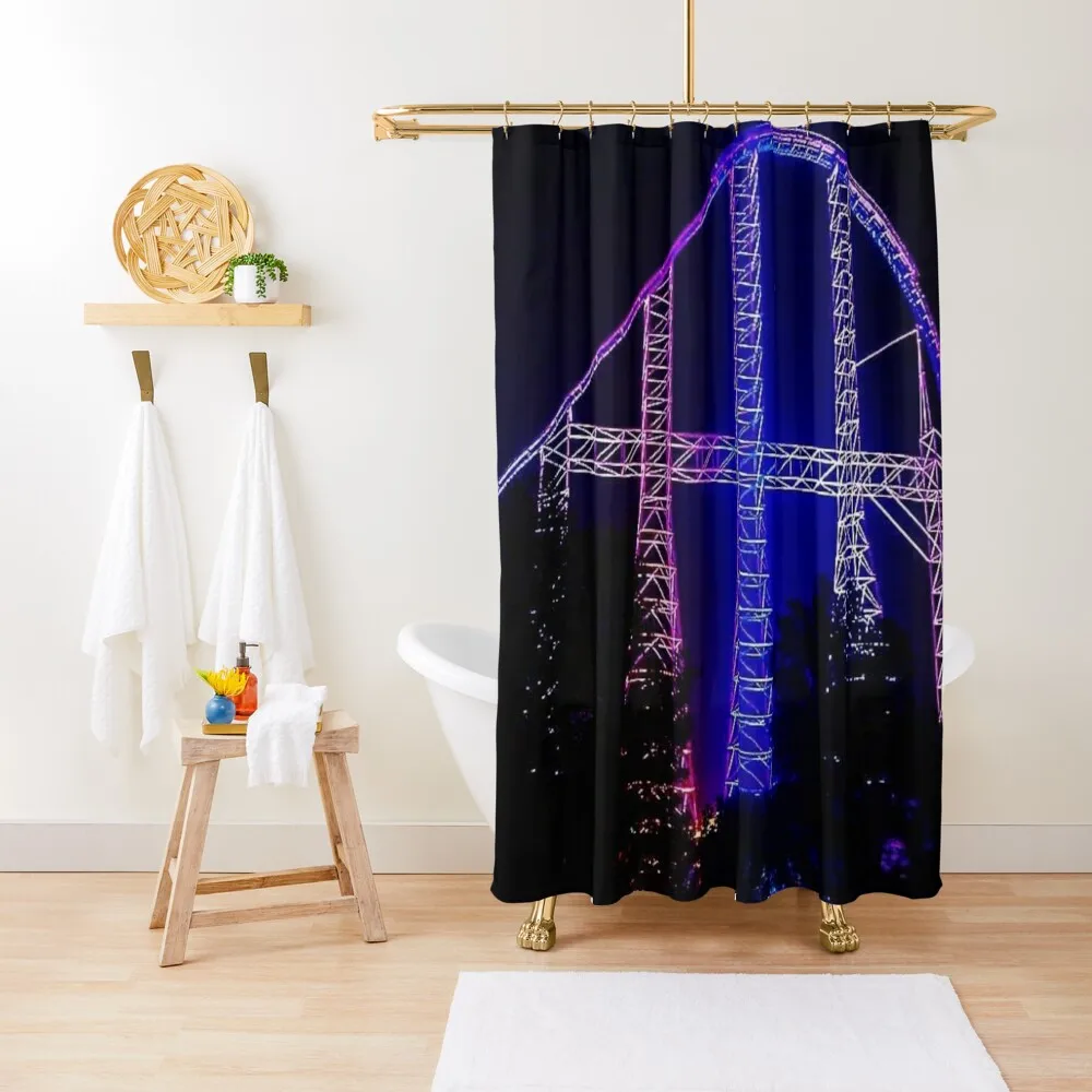 

Millennium Force Shower Curtain Bathroom Shower For Bathrooms With Beautiful Designs Waterproof Bath And Anti-Mold Curtain