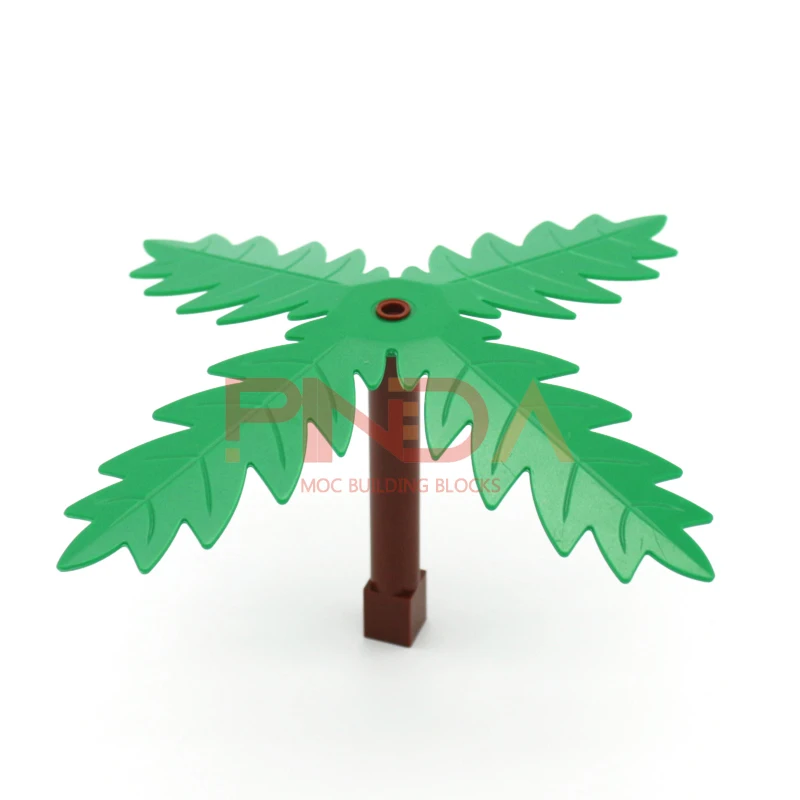 ตัวต่อ MOC 2 ชุด 43888 บล็อกตัวต่อสีเขียวทหาร ต้นไม้ ดอกไม้ หญ้า ของเล่น DIY สำหรับเด็ก ของขวัญวันเกิดเด็ก