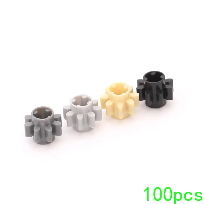 100P High-Tech Assemble Particle 3647 Gear 8 Tooth Outer Diameter 10.0 Building Blocks Kit Part Idea DIY Toys For Children Gift