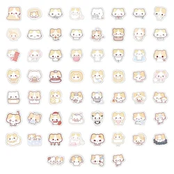 Masyumaro Fluffy Fuwa Nyanko Cat Stickers 60 Pieces Set Anime Cute Scrapbooking Sticker Laptop Phone Book Decor