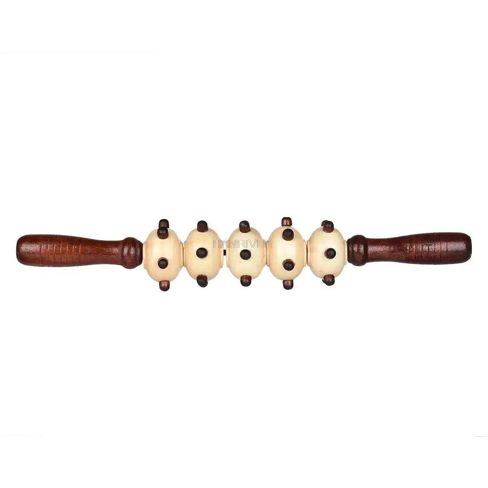 

Деревянная массажная палочка для тела, массажный ролик для мышц задней ноги, чтобы облегчить больницы, портативный массажный инструмент для ухода за телом для фитнеса