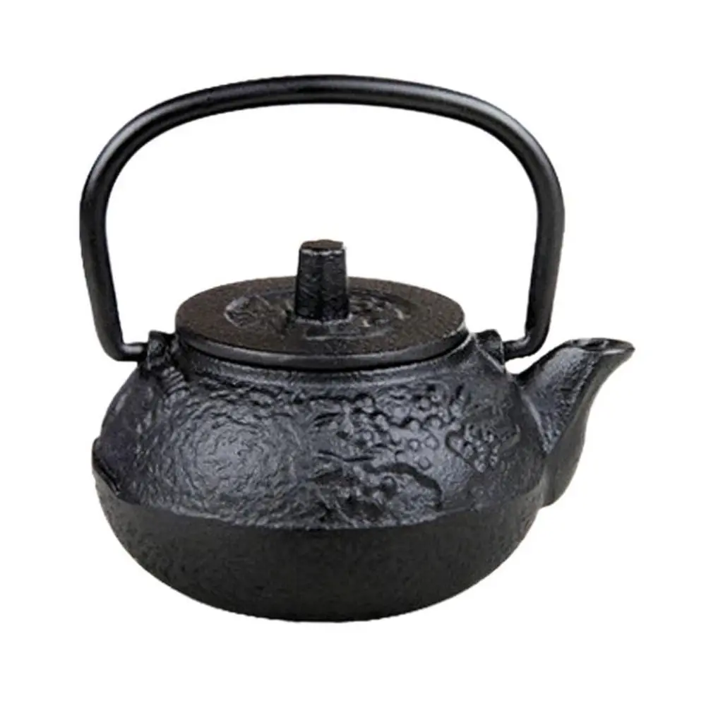 50ml Mini Cast Iron Teapot Ergonomic Copper Handle Palm-Sized Tea Kettle Elegant Traditional Imitation Japanese Kettle Home Tea