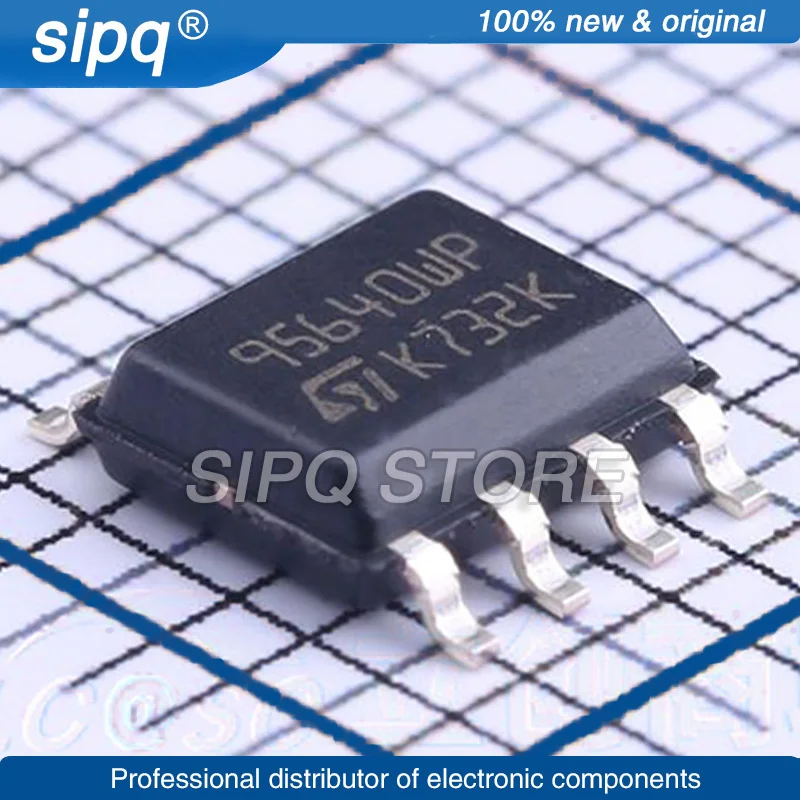 10PCS/LOT M95640-WMN6TP M95640 95460WP 64KBIT SPI SOIC-8 EEPROM Brand New and Original In Stock Authentic Product